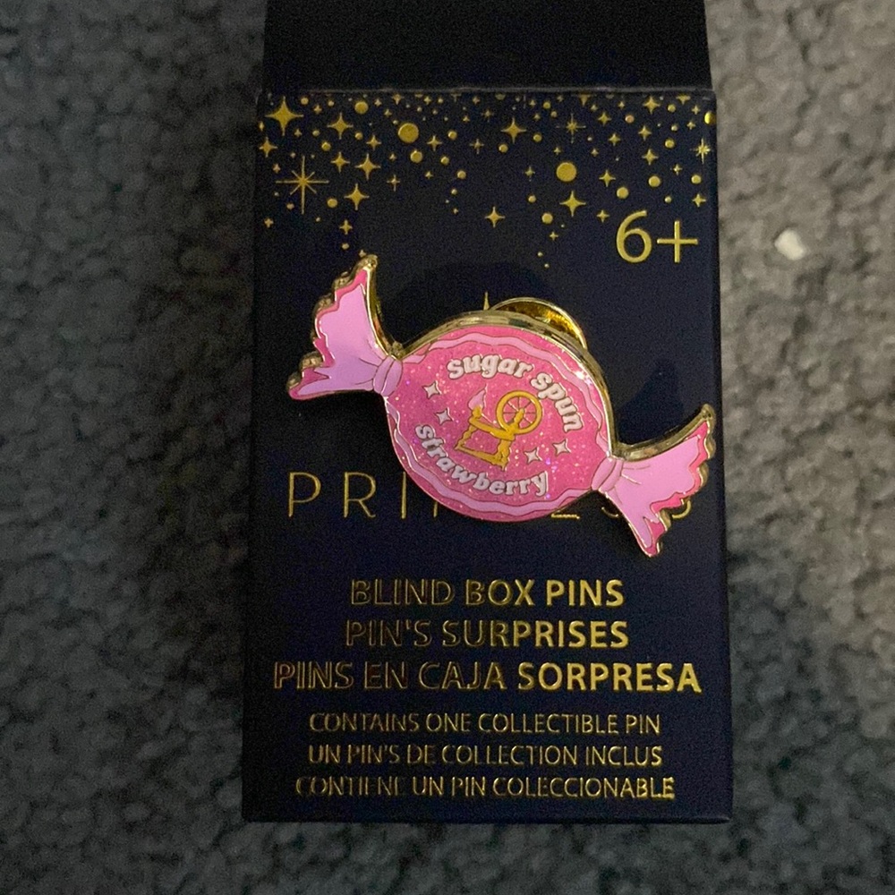 Sleeping beauty candy pin